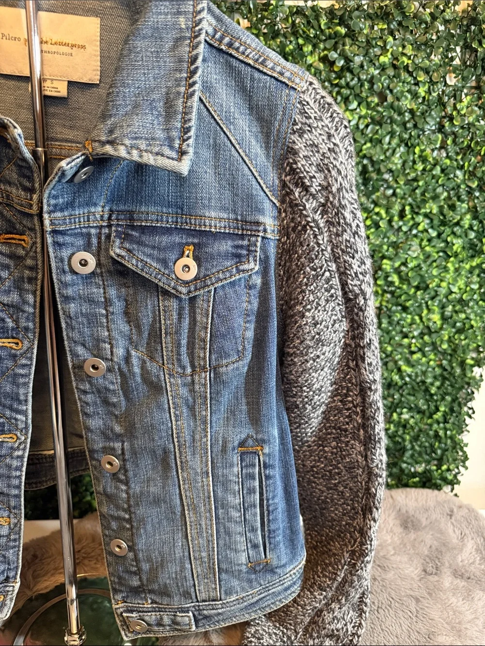Pilcro and the Letterpress Denim Jacket size small - Picture 3 of 8